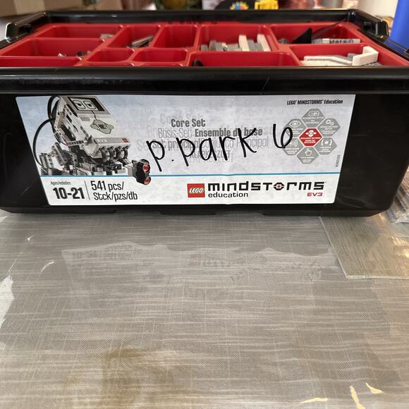 Lego Mindstorms EV3 Intelligent Brick w/ Cords, Wheels, & Misc Parts, Manual - Picture 10 of 13